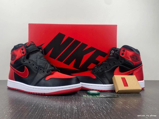 Cheap High Satin 1 FD4810-061 OG WMNS Bred Jordan Air 0806
